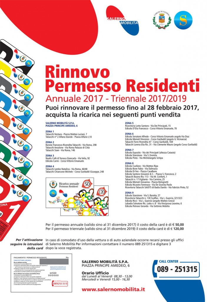 Permesso residenti 2017